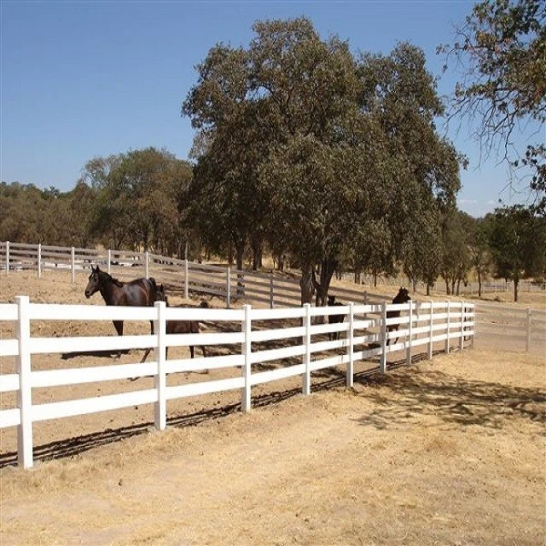 7 4 Rail White PVC Horse 7 4 Rail White PVC Horse