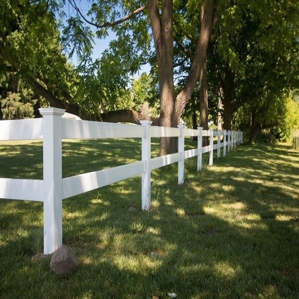  White PVC Horse Railing